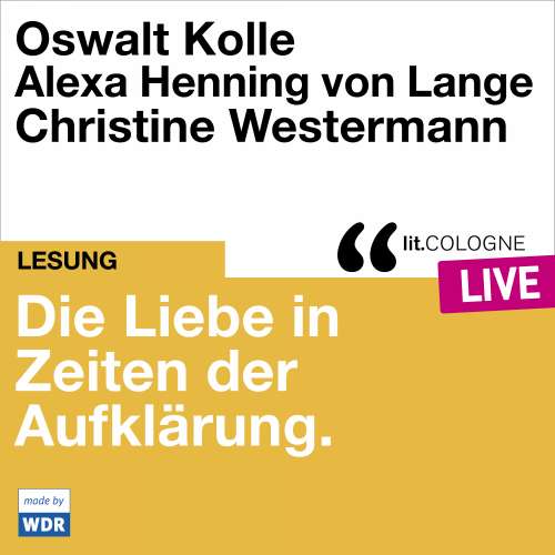 Cover von Oswalt Kolle - Die Liebe in Zeiten der Aufklärung - lit.COLOGNE live