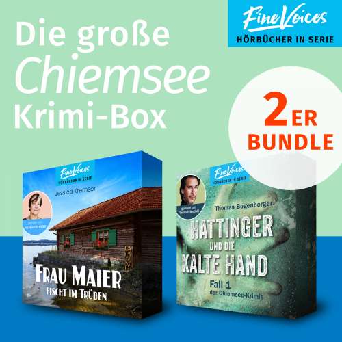 Cover von Jessica Kremser - Die große Chiemsee Krimi-Box - Frau Maier fischt im trüben: Chiemgau-Krimi + Hattinger und die kalte Hand: Chiemsee-Krimi